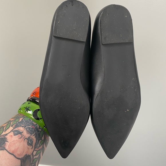 Strange Cvlt Strange Cult Halloween Dagger Jack-O-Lantern Pointed Flats 9 / 10 - Picture 3 of 8